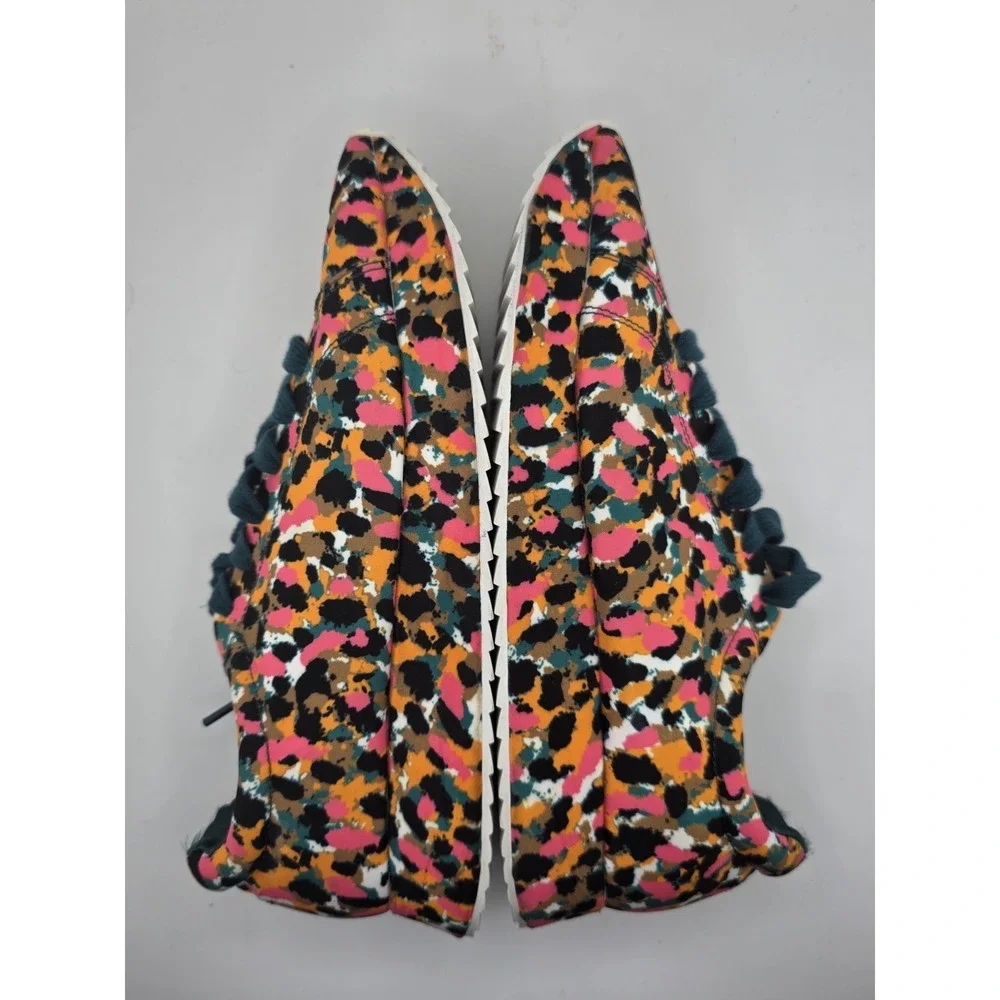 Zara Woman Multicolor Leopard Print Sneakers EU‎ 40 US 9 Floral Casual Shoes
